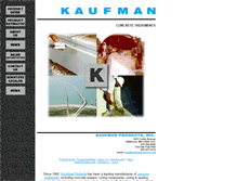 Tablet Screenshot of kaufmanproducts.net